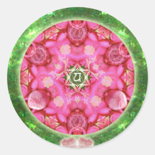 Anahata Rose Classic Round Sticker