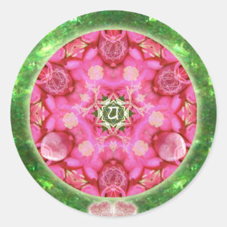 Anahata Rose Classic Round Sticker