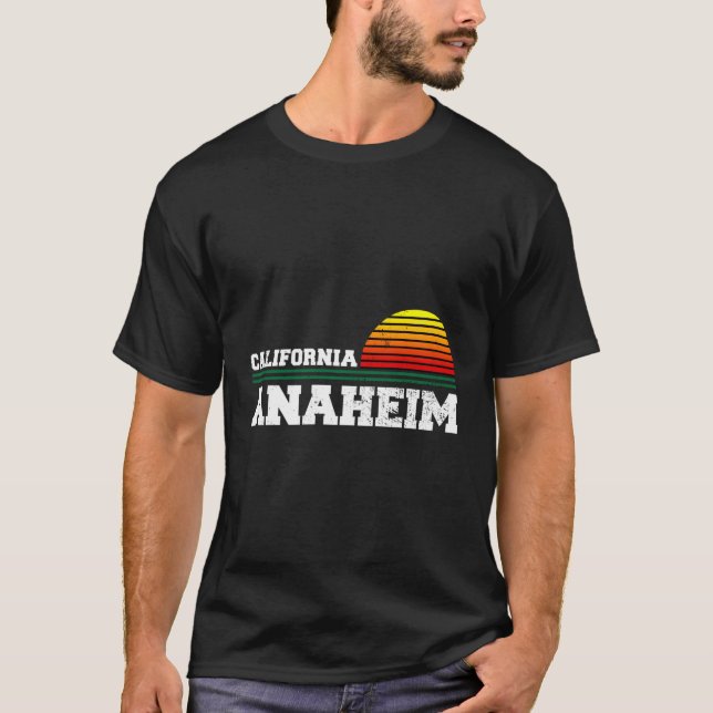 Anaheim California Distressed Ca T-Shirt (Front)
