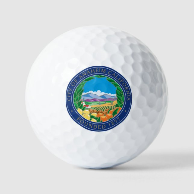 ANAHEIM CALIFORNIA GOLF BALLS (Front)