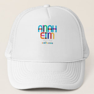 Anaheim California Mid Century, Pop Art, Trucker Hat