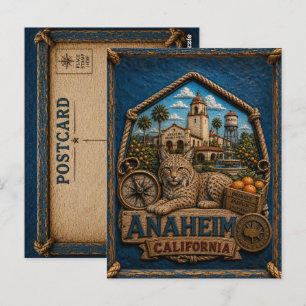 Anaheim California Postcard Vintage Travel