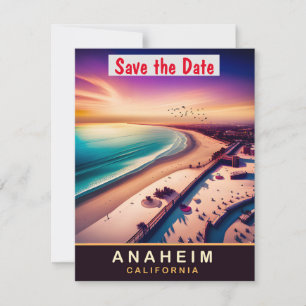 Anaheim, California, Travel Postcard,  Save The Date