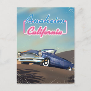 Anaheim California travel poster Postcard