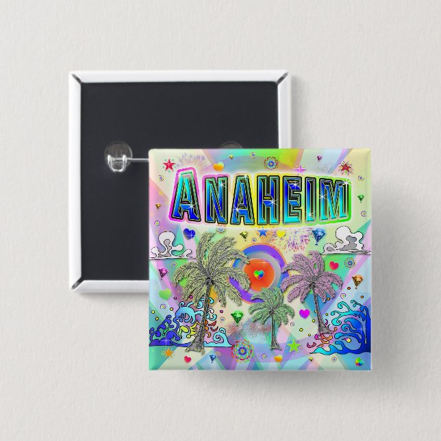 Anaheim Deep Dream Button (Front & Back)