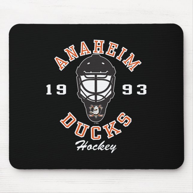 Anaheim Ducks Hockey Mask Black Officially License Mouse Mat (Front)