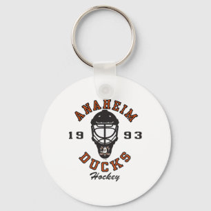 Anaheim Ducks Hockey Mask White Officially License Key Ring