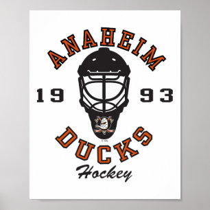 Anaheim Ducks Hockey Mask White Officially License Poster