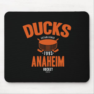 Anaheim Ducks Hockey Puck Black Officially License Mouse Mat