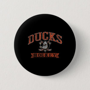 Anaheim Ducks Vintage Hockey Black Nhl Officially 6 Cm Round Badge