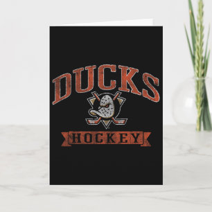 Anaheim Ducks Vintage Hockey Black Nhl Officially  Card