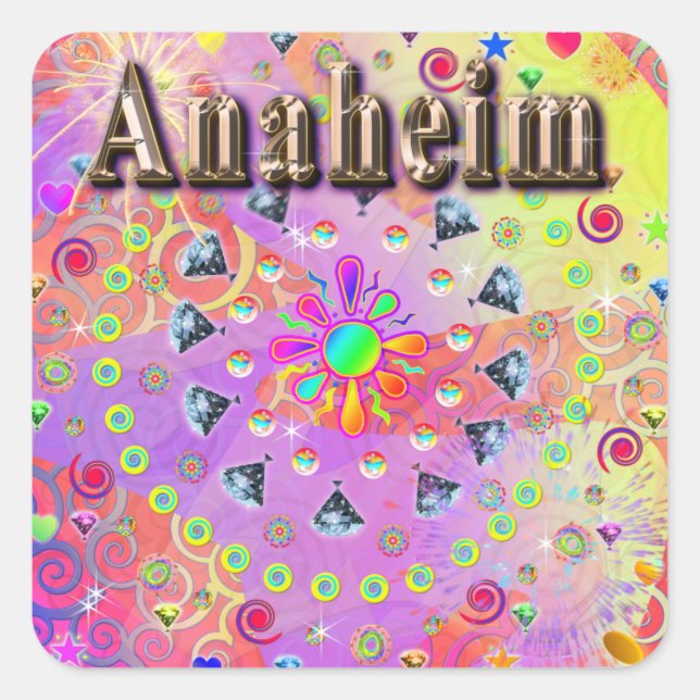 Anaheim Lucky Golden Sticker (Front)