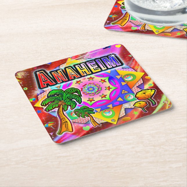Anaheim Tropical Friends Coaster (Angled)