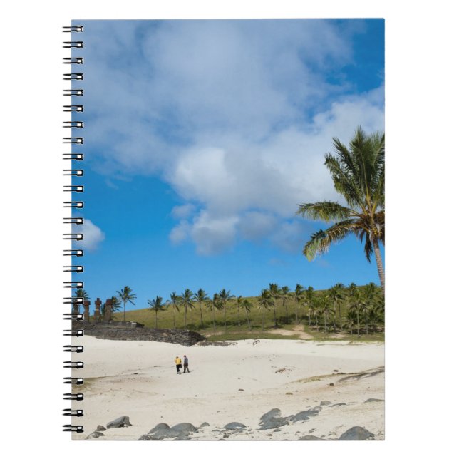 Anakena, Rapa Nui, Easter Island, Chile Notebook (Front)