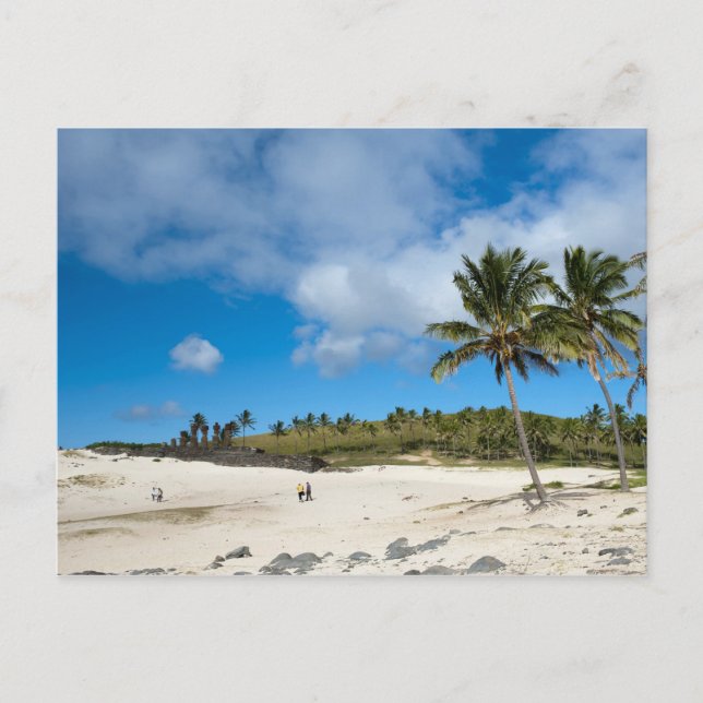 Anakena, Rapa Nui, Easter Island, Chile Postcard (Front)