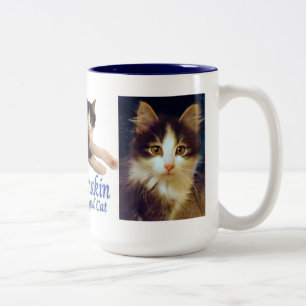 Anakin Two Legged Cat, Cute Kitten Mug Close Up
