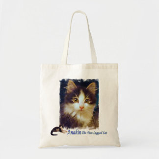 Anakin Two Legged Cat Cute Kitten Tote Bag CloseUp