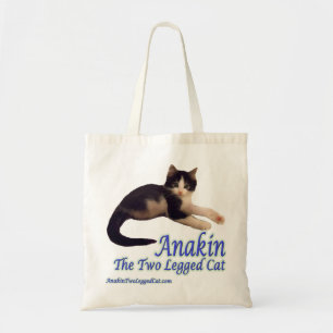 Anakin Two Legged Cat Logo, Cute Kitten Tote Bag
