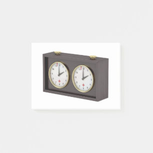 Analog chess clock post-it notes