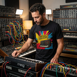 Analog Noise Machine – Pop Art Synthesizer  T-Shirt