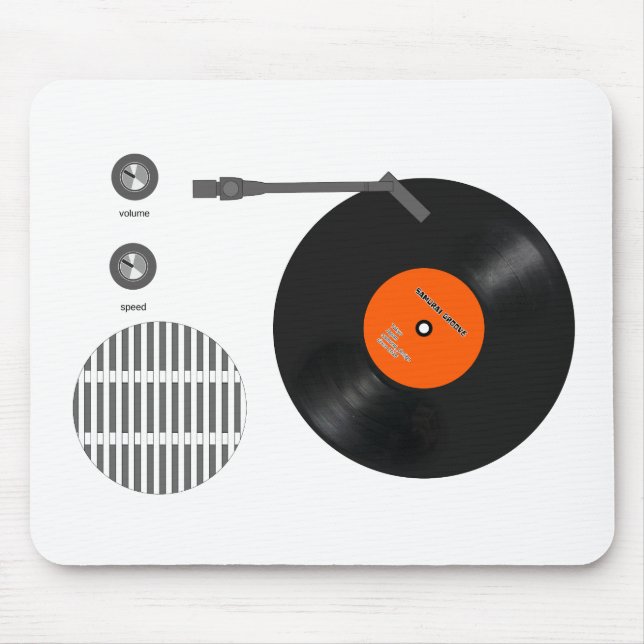 Analog record player mouse mat (Front)