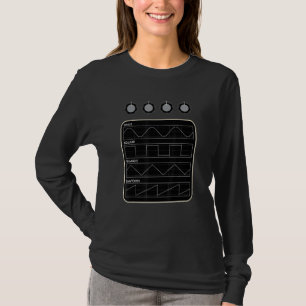 Analog Synthesizer Music Waveform Synth Nerd Vinta T-Shirt