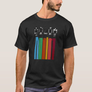 Analog Vacuum Tubes Audio Valve Amps Retro Aesthet T-Shirt