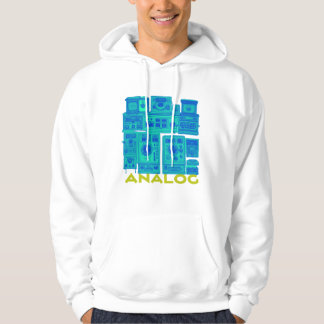 Analog Vibes: Retro Tech Design Hoodie