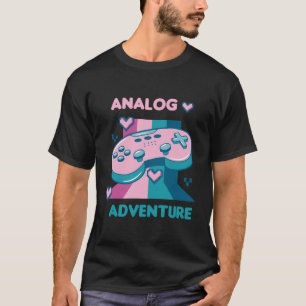 Analogue Adventure Retro Funny Gamer Designs Prese T-Shirt