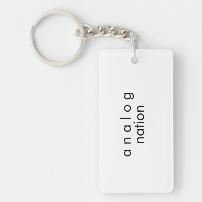 Analogue Audio Keychain Keyring | Double-Sided (Front)