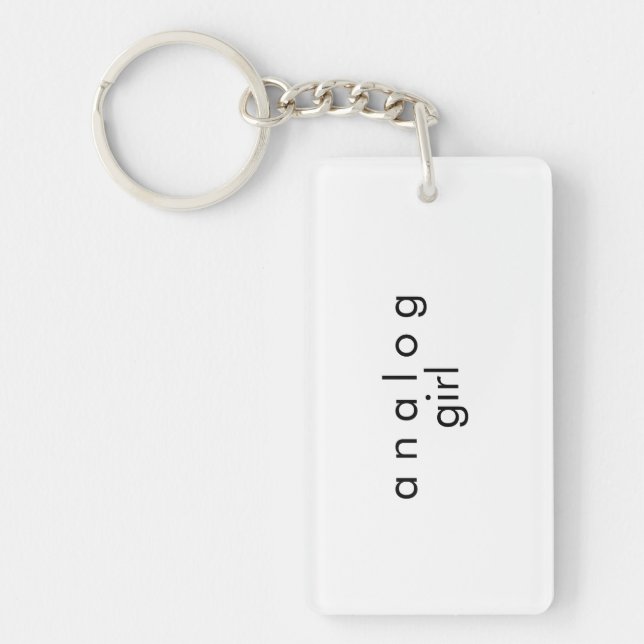 Analogue Audio Keychain Keyring | Double-Sided (Front)