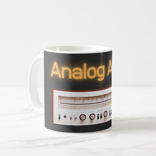 Analogue Audio Old HI FI Coffee Mug (Front Left)