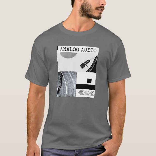 Analogue Audio  Vinyl Record Player T-Shirt (Front)