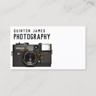 Analogue Camera Photography Business Card