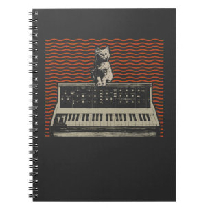 Analogue Modular Synthesizer Cat Music Producer Notebook