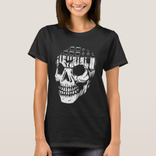 Analogue Modular Synthesizer Skull Music Synth Ner T-Shirt
