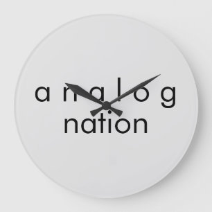 Analogue Nation Audio Grey Quartz Wall Clock