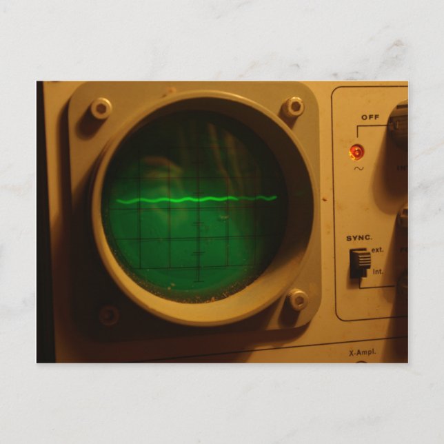 Analogue Oscilloscope 1964 Postcard (Front)