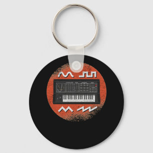 Analogue Retro Synthesizer Envelope Waveforms Synt Key Ring