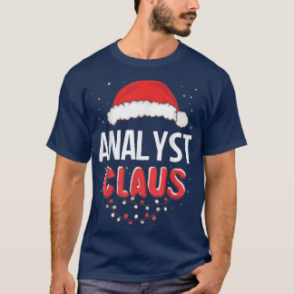 Analyst Santa Claus Christmas Matching Costume  T-Shirt