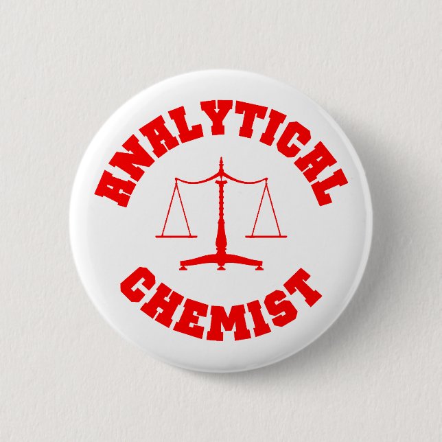 Analytical Chemist Button (red) (Front)