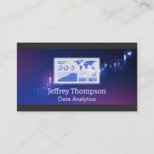 Analytics   Metrics   Financial Data Business Card