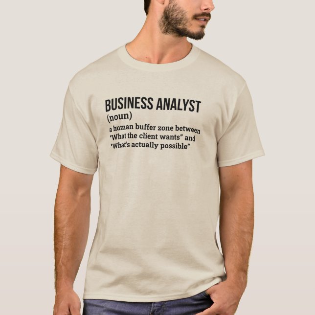 Analytics Specialist Funny Meaning T-Shirt (Front)