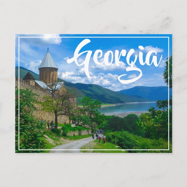 Ananuri Castle Georgia Aragvi Caucuses Mountains Postcard (Front)