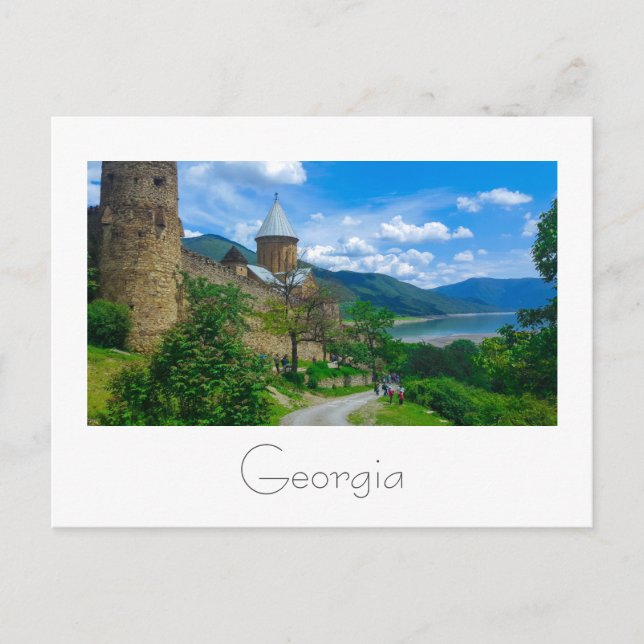 Ananuri Castle Georgia Aragvi Caucuses Mountains Postcard (Front)