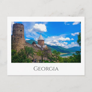 Ananuri Castle Georgia Aragvi Caucuses Mountains Postcard