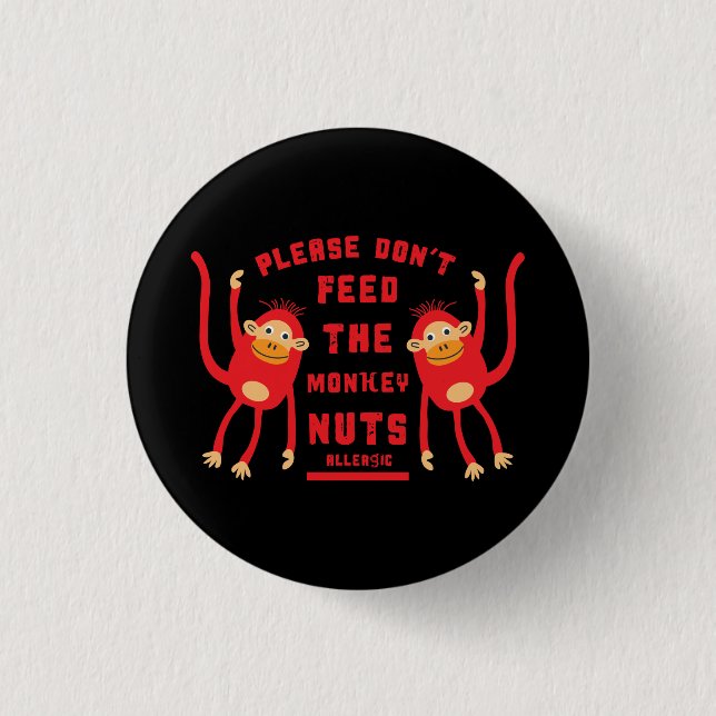 Anaphylaxis Nut Allergies  3 Cm Round Badge (Front)