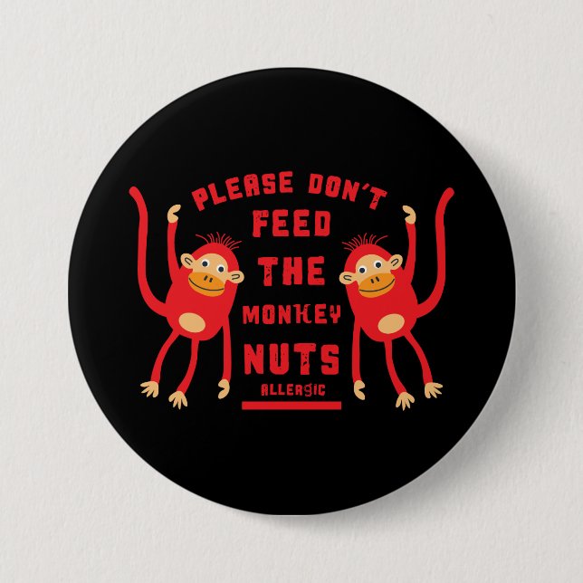 Anaphylaxis Nut Allergies  7.5 Cm Round Badge (Front)