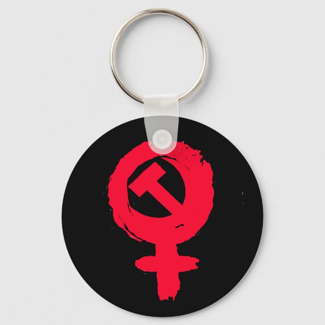 Anarcha-feminist keychain (Front)
