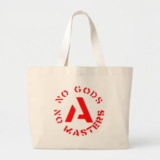 Anarchism - No Gods No Masters Large Tote Bag